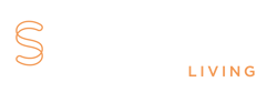 Sourced Living Logo - white text - screen